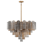 Aurora Chandelier Virella Murano Glass Tube Luxury