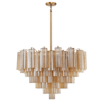 Aurora Chandelier Virella Murano Glass Tube Luxury