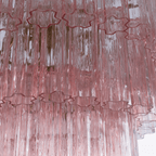 Aurora Chandelier Five Tier Fluted Glass Grande Mid Century