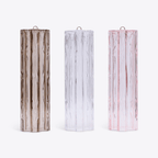 Aurora Chandelier Five Tier Fluted Glass Grande Mid Century
