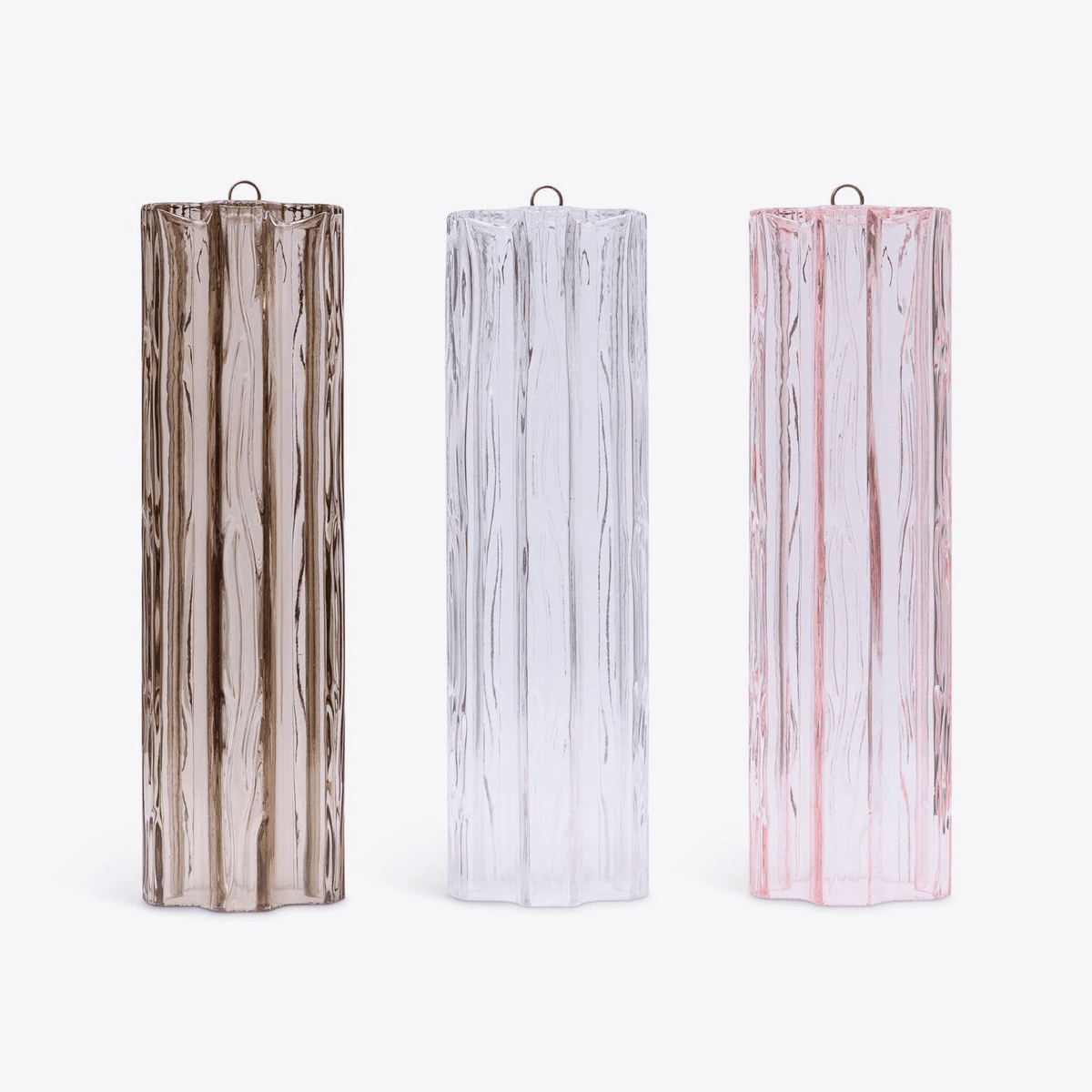 Aurora Chandelier Five Tier Fluted Glass Grande Mid Century