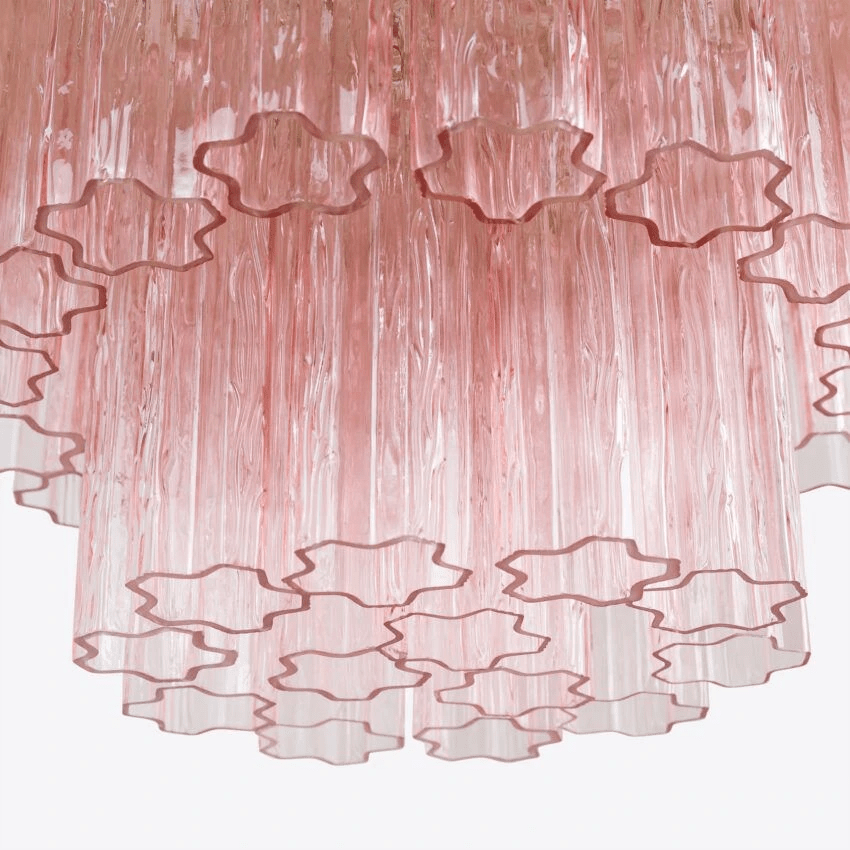 Aurora Chandelier Four Tier Fluted Glass