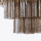 Aurora Chandelier Four Tier Fluted Glass