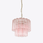 Aurora Chandelier Small Treviso Murano Glass Tube