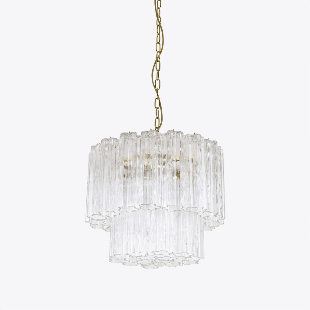 Aurora Chandelier Small Treviso Murano Glass Tube