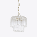 Aurora Chandelier Small Treviso Murano Glass Tube
