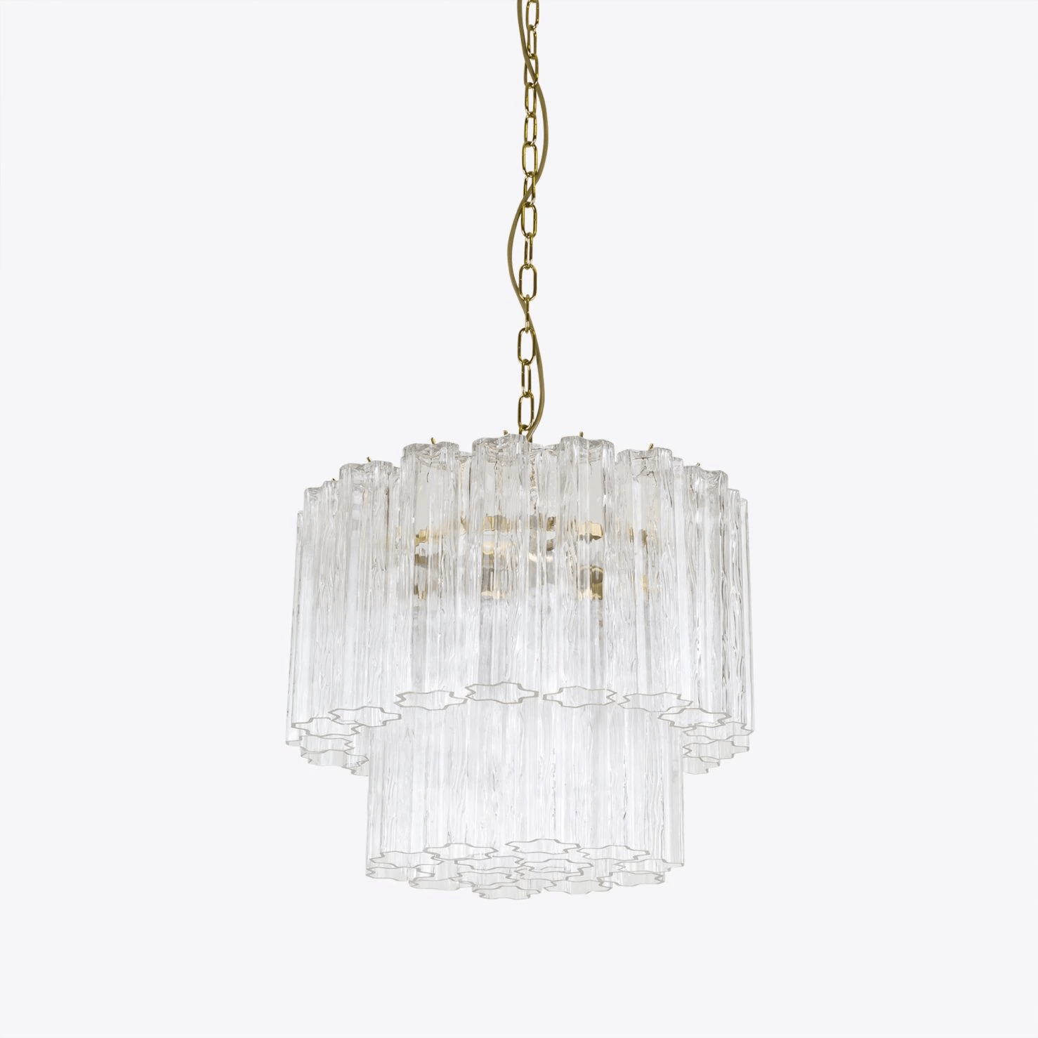 Aurora Chandelier Small Treviso Murano Glass Tube