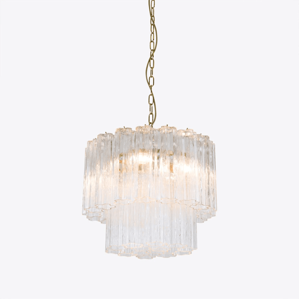 Aurora Chandelier Small Treviso Murano Glass Tube