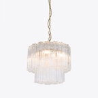 Aurora Chandelier Small Treviso Murano Glass Tube
