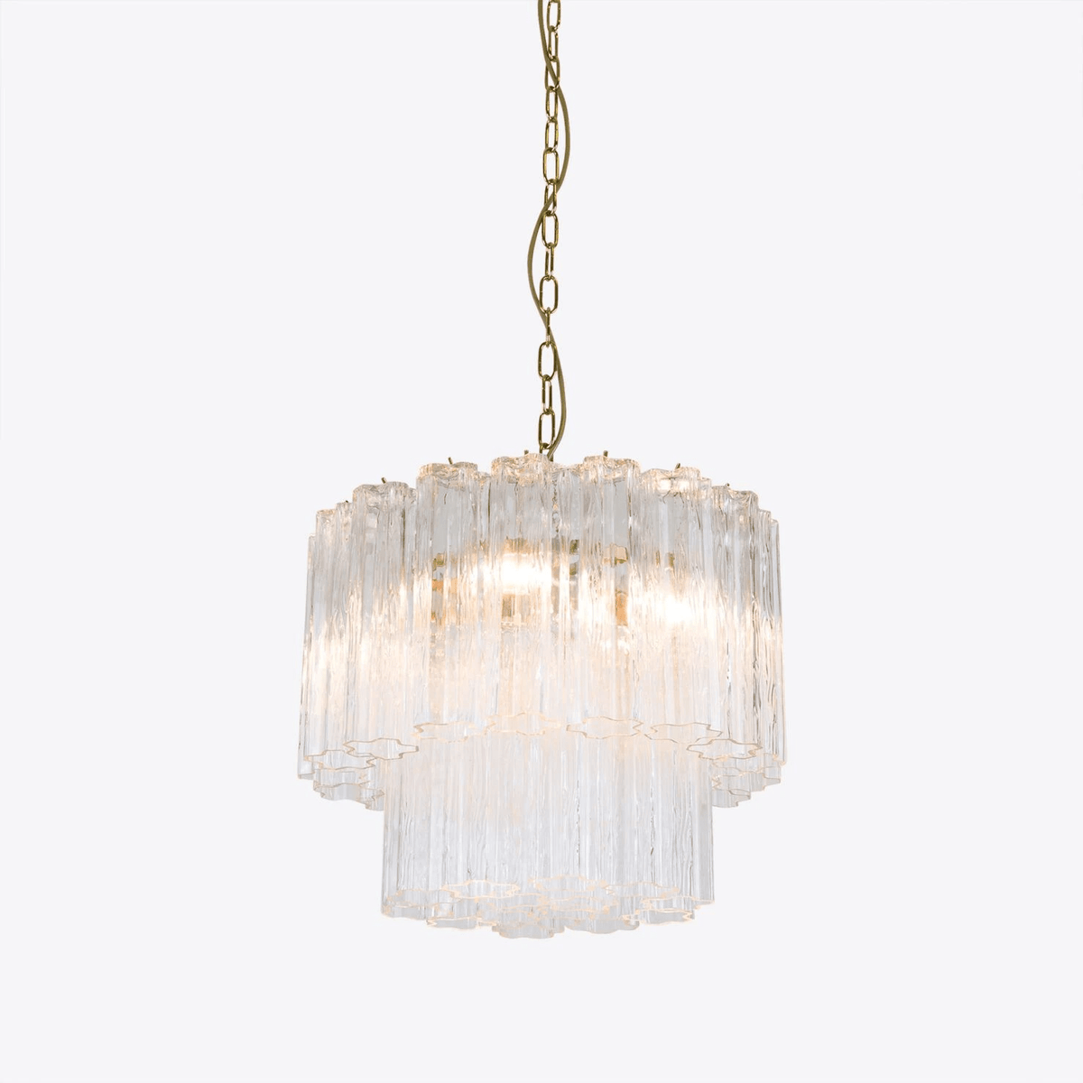 Aurora Chandelier Small Treviso Murano Glass Tube