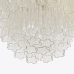 Aurora Chandelier Small Treviso Murano Glass Tube