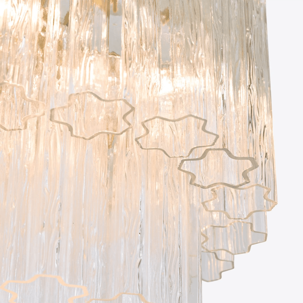 Aurora Chandelier Small Treviso Murano Glass Tube