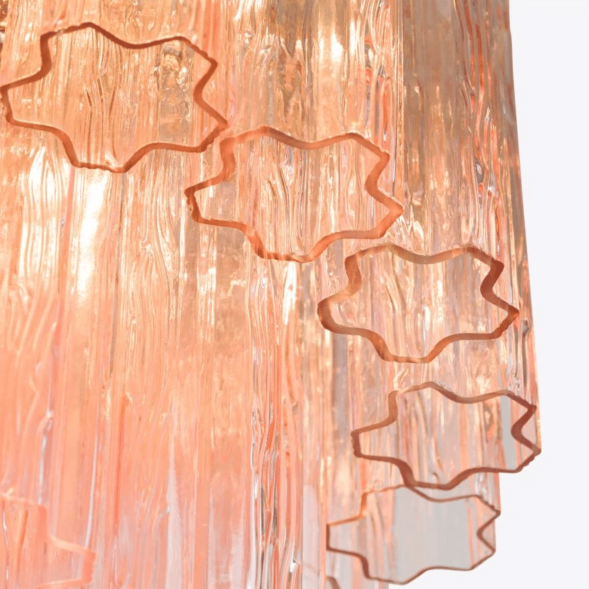 Aurora Chandelier Small Treviso Murano Glass Tube