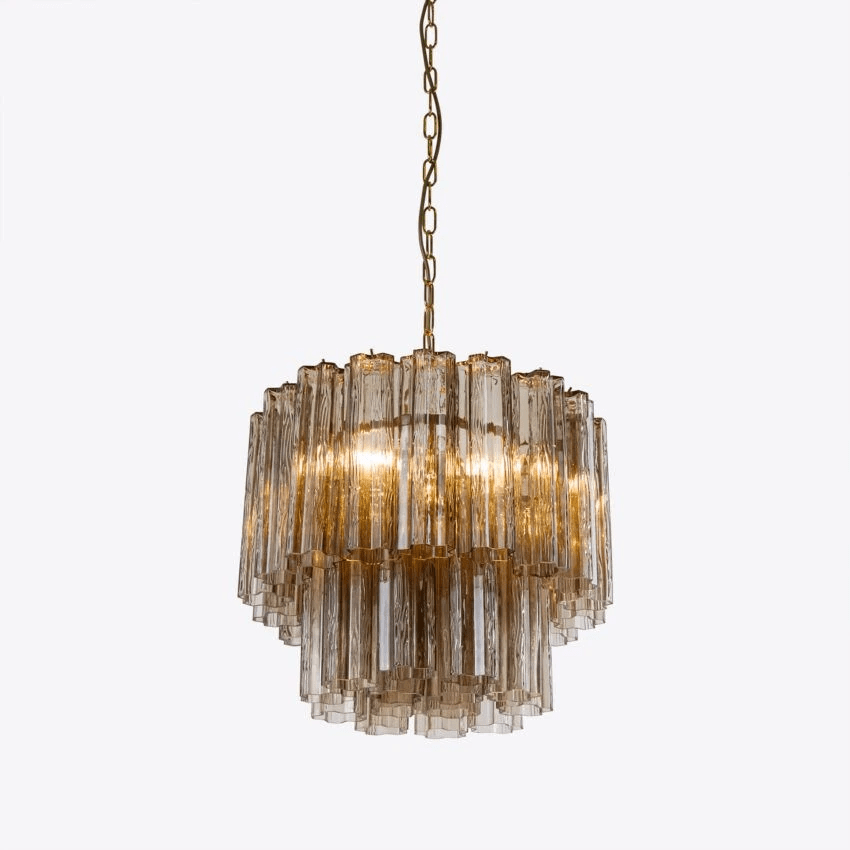 Aurora Chandelier Small Treviso Murano Glass Tube