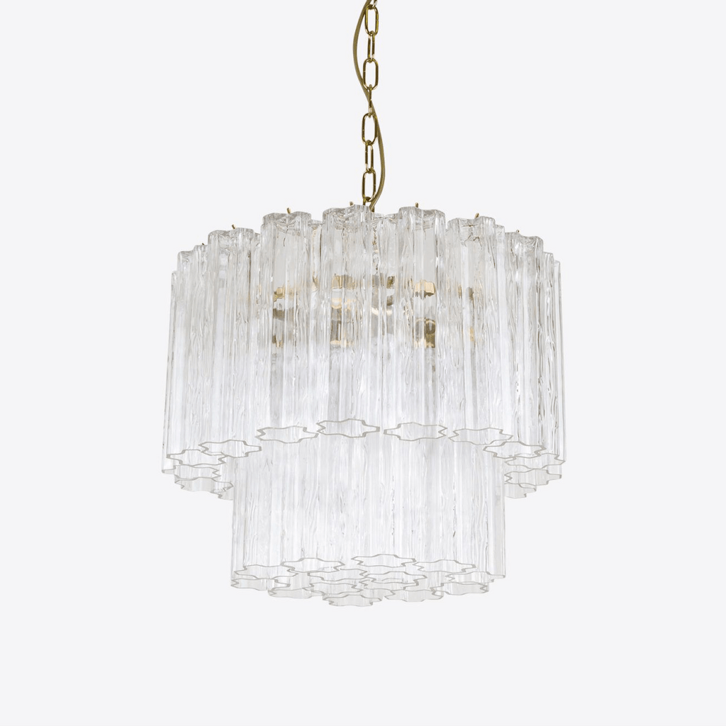 Aurora Chandelier Small Treviso Murano Glass Tube