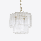 Aurora Chandelier Small Treviso Murano Glass Tube