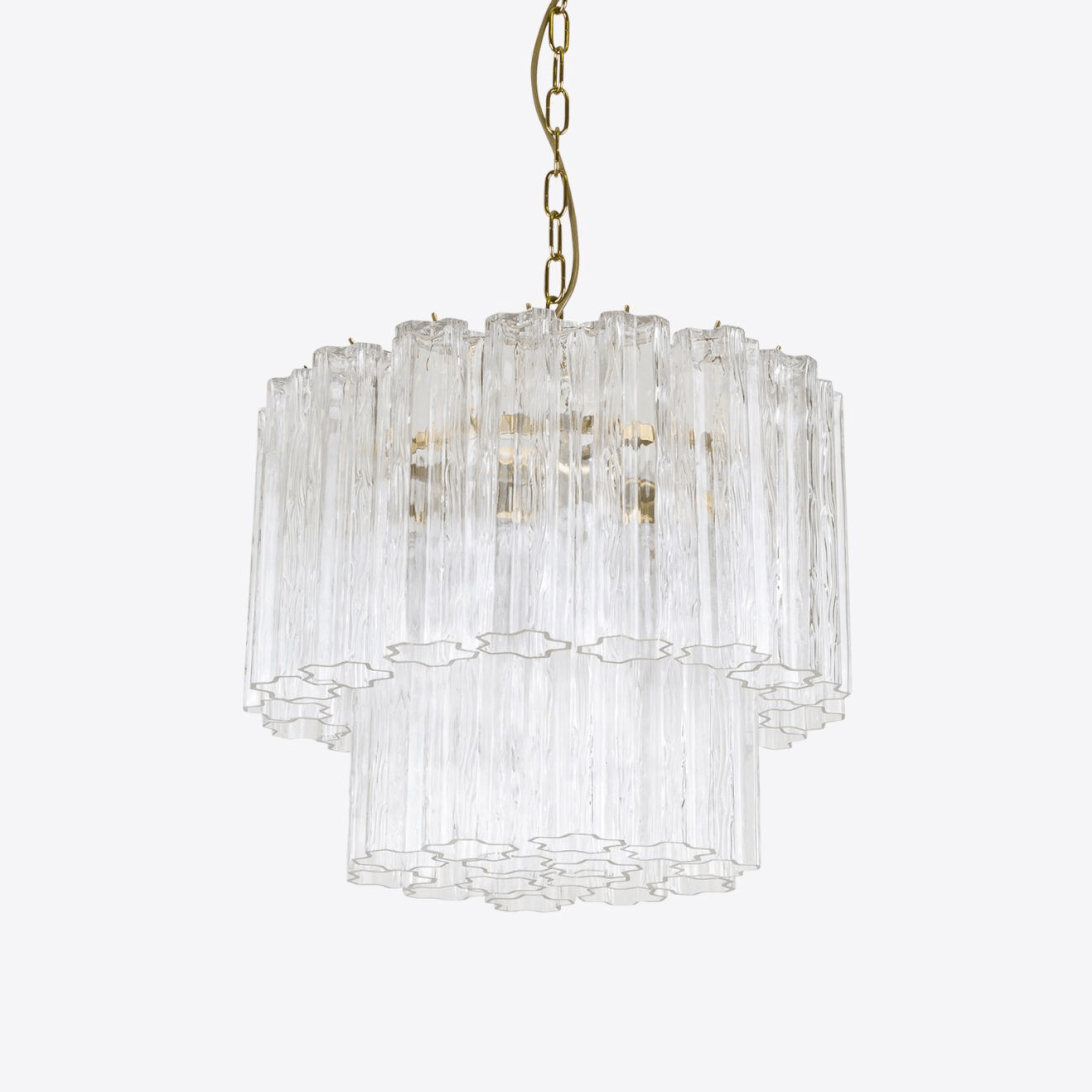 Aurora Chandelier Small Treviso Murano Glass Tube