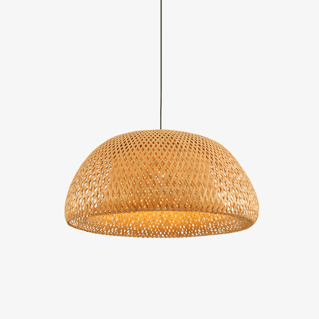 Eurnoros Unique Natural Bamboo Pendant Light