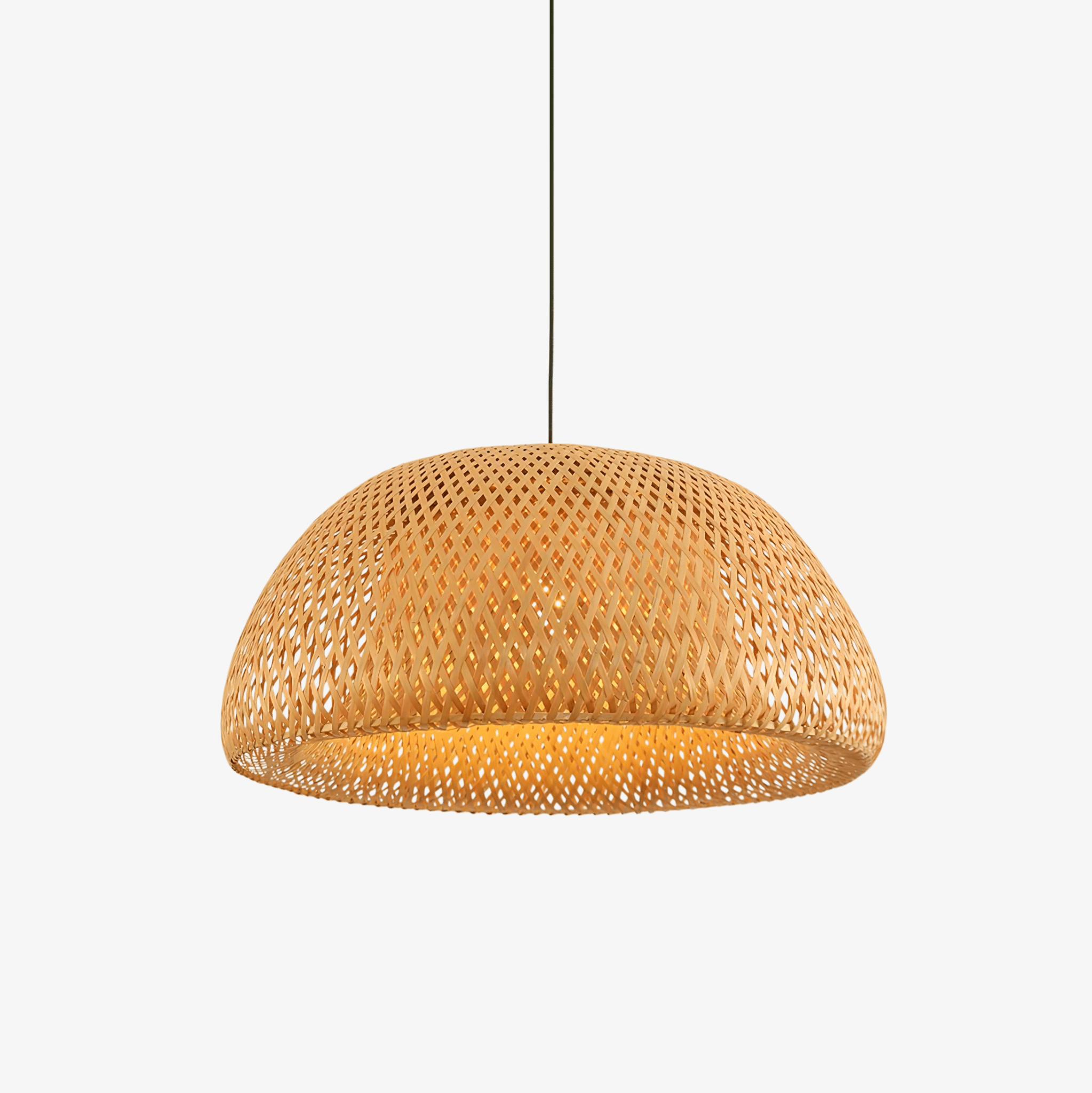 Eurnoros Unique Natural Bamboo Pendant Light