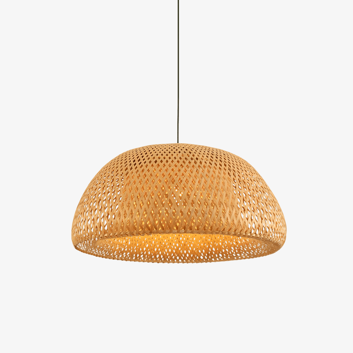 Eurnoros Unique Natural Bamboo Pendant Light