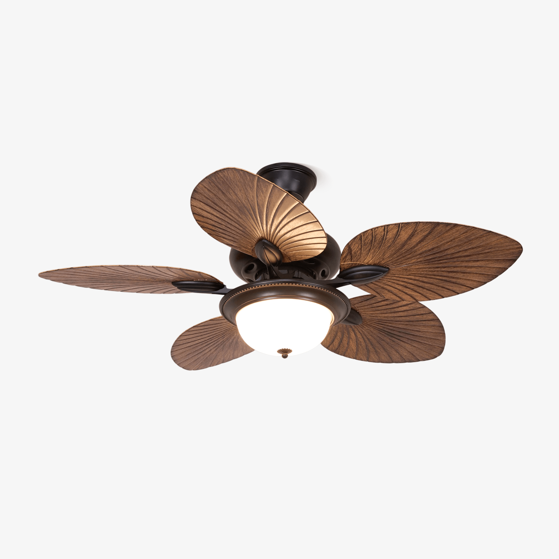 Alora Tropical Wood Ceiling Fan Light
