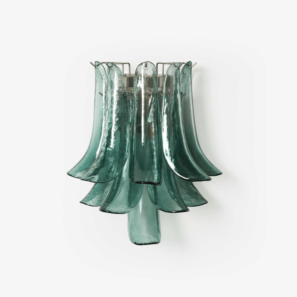 Aurora Wall Light Petal Shaped Glass Vintage Artistic