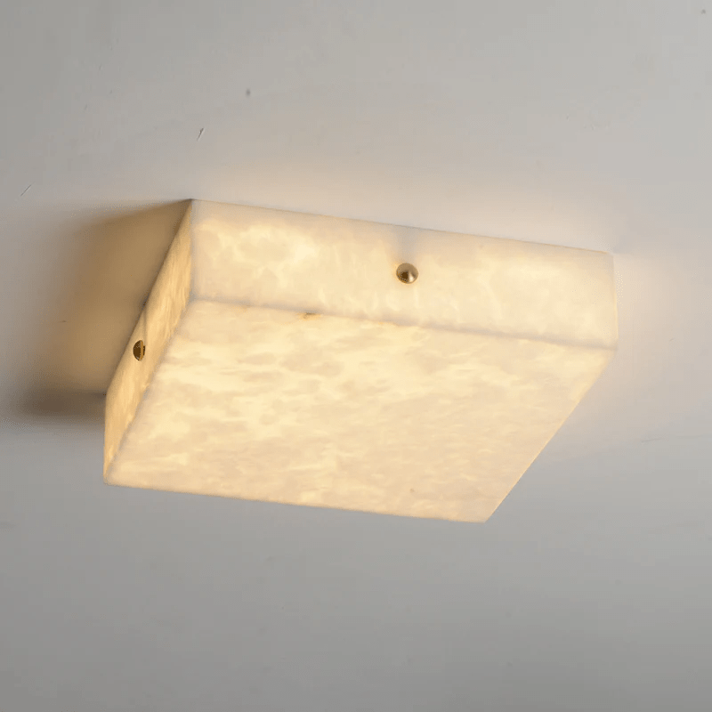Vephaeth Minimalist Alabaster Ceiling Light