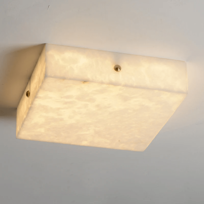 Vephaeth Minimalist Alabaster Ceiling Light