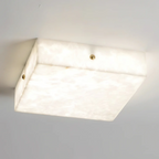 Vephaeth Minimalist Alabaster Ceiling Light