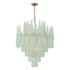Aurora Chandelier Drop Textured Glass Elegant