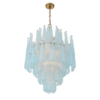 Aurora Chandelier Drop Textured Glass Elegant