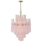 Aurora Chandelier Drop Textured Glass Elegant