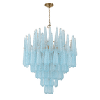 Aurora Chandelier Drop Textured Glass Elegant