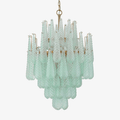 Aurora Chandelier Drop Textured Glass Elegant