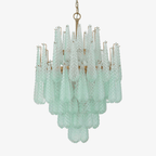 Aurora Chandelier Drop Textured Glass Elegant