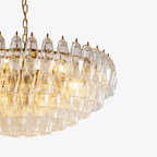 Aurora Chandelier Clear Murano Glass Polyhedron Vintage