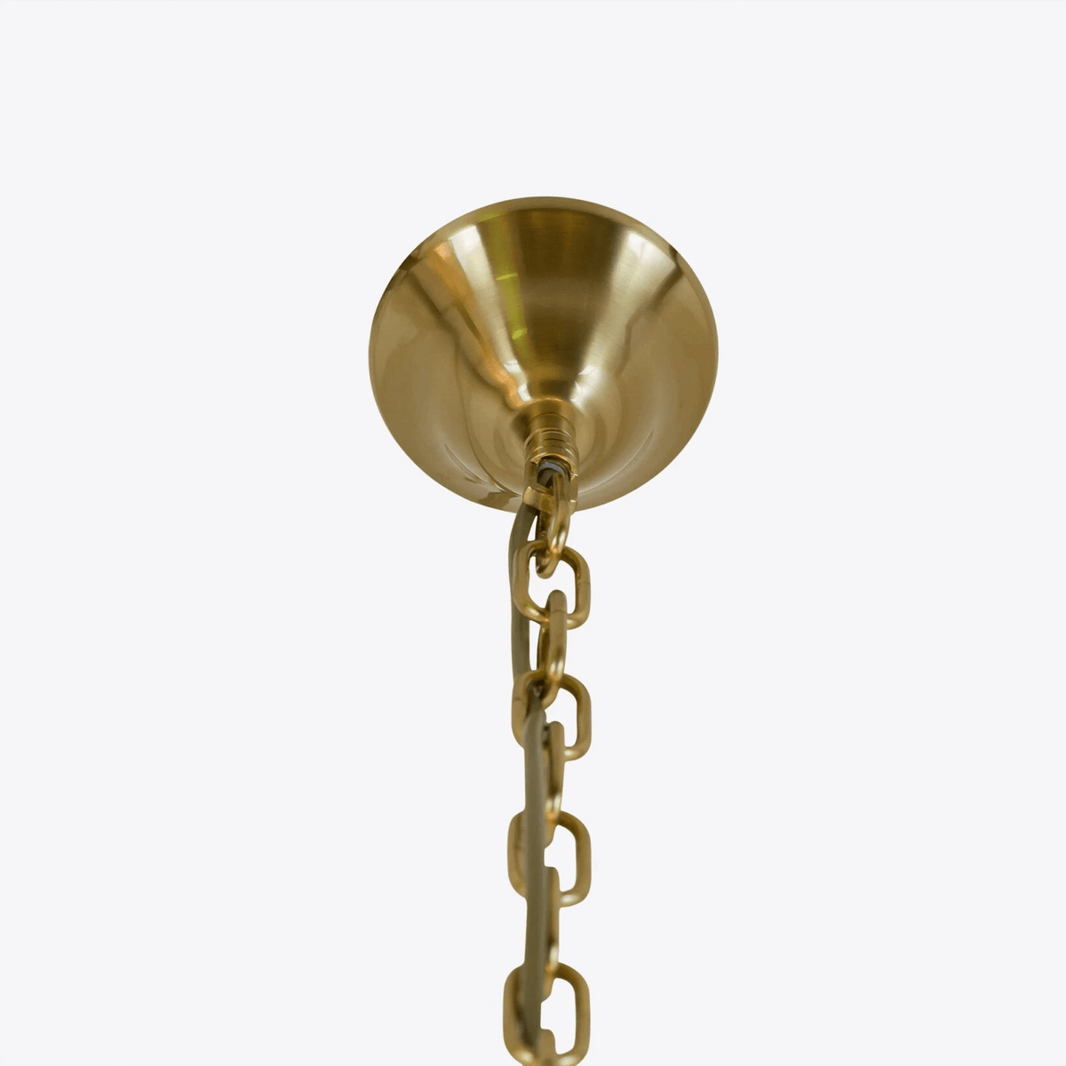 Aurora Chandelier Drum Amber Glass