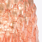 Aurora Chandelier Drum Amber Glass