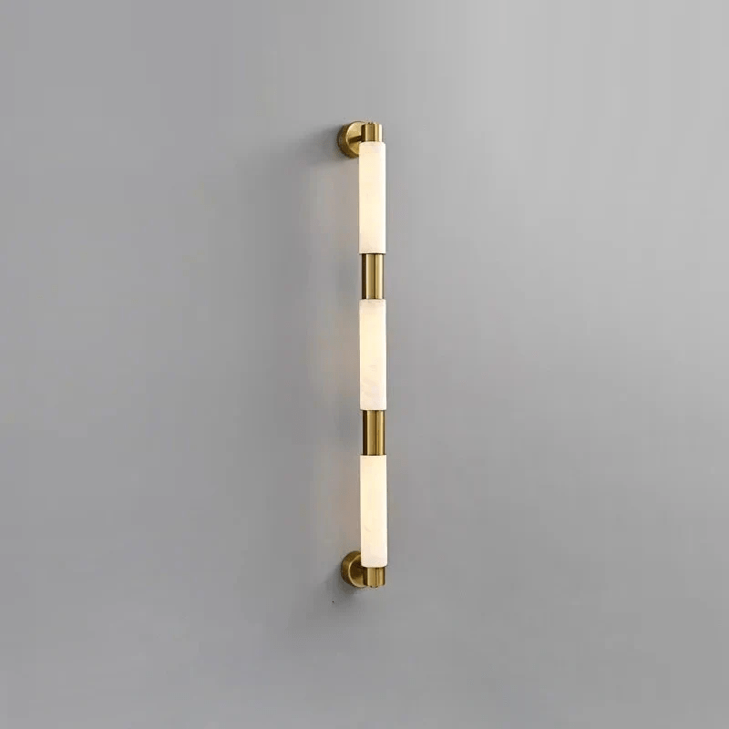 Eurthaeth Alabaster Brass Wall Light