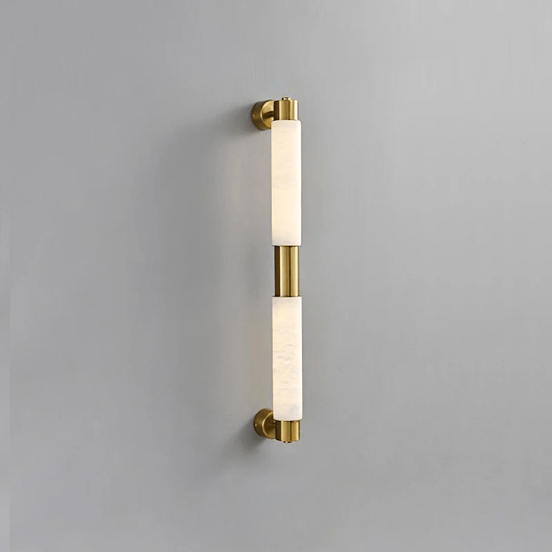 Eurthaeth Alabaster Brass Wall Light