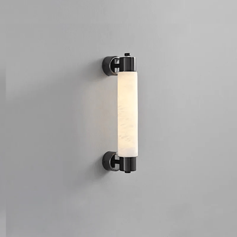 Eurthaeth Alabaster Brass Wall Light