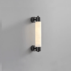 Eurthaeth Alabaster Brass Wall Light