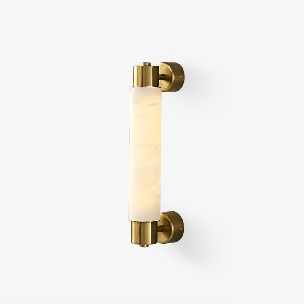 Eurthaeth Alabaster Brass Wall Light