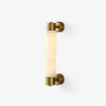 Eurthaeth Alabaster Brass Wall Light