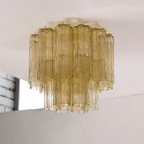 Aurora Ceiling Lamp Pink Waterfall Style