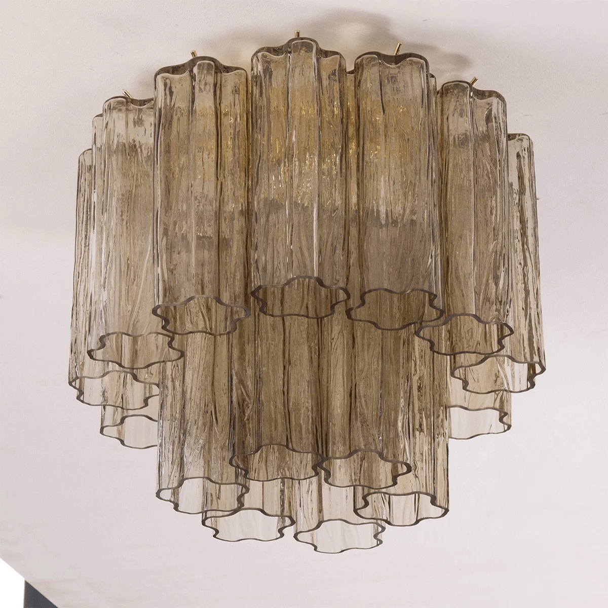 Aurora Ceiling Lamp Pink Waterfall Style