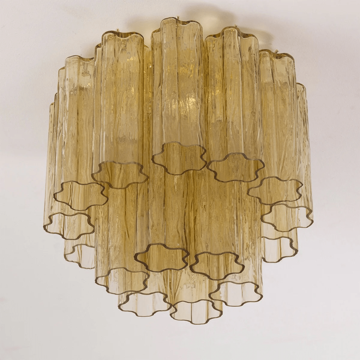 Aurora Ceiling Lamp Pink Waterfall Style