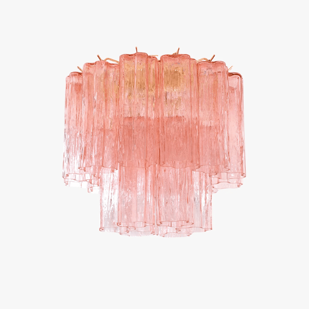 Aurora Ceiling Lamp Pink Waterfall Style