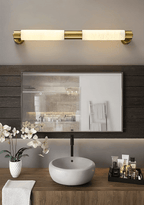 Eurthaeth Alabaster Brass Wall Light