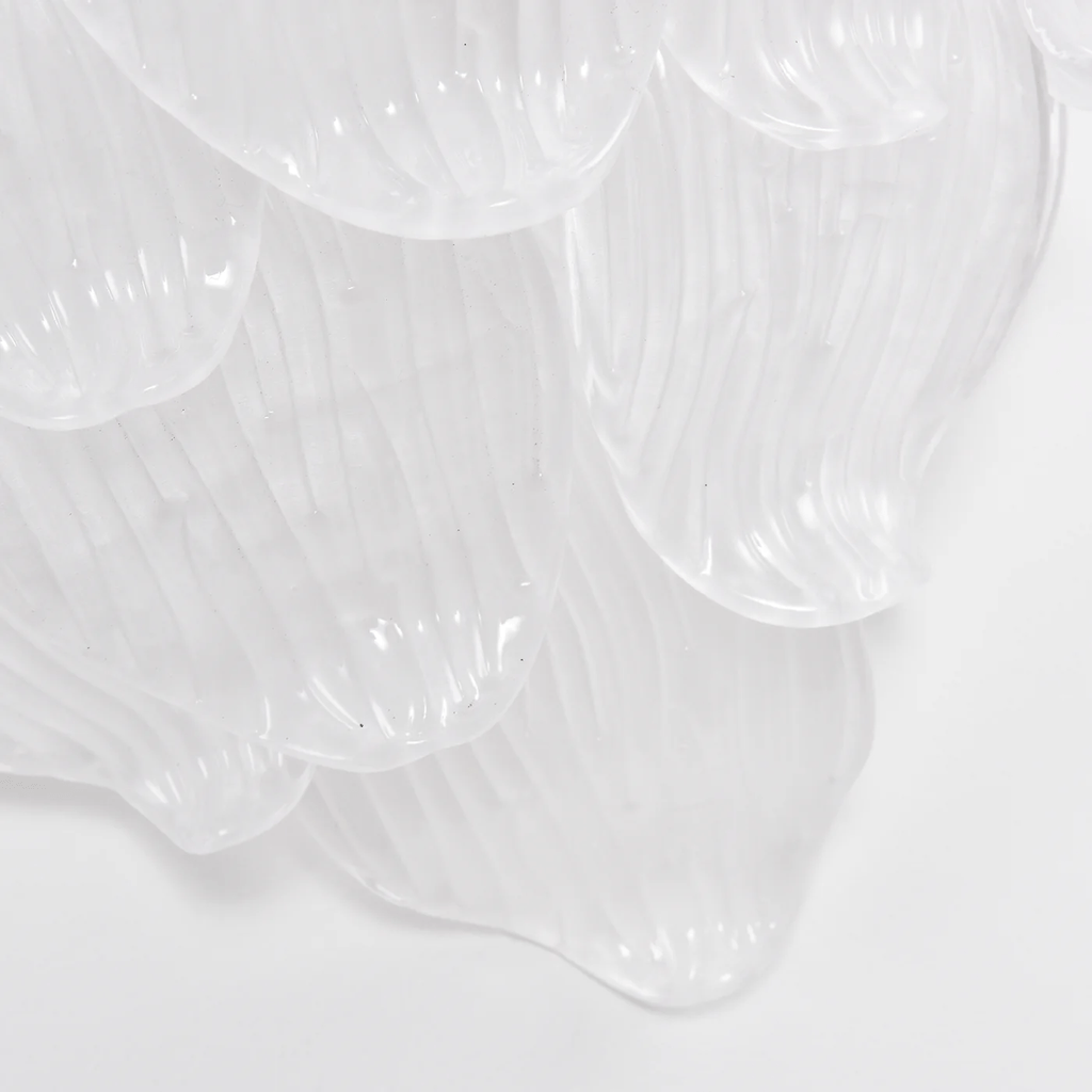 Aurora Wall Lamp Murano Glass Petal Frosted Cascading